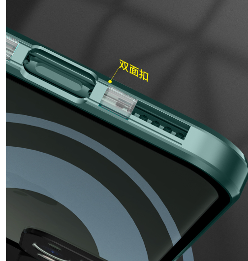 Suitable for Apple 120,000 magnetic king magnetic buckle iphone11promax mobile phone shell glass new metal all-inclusive mini