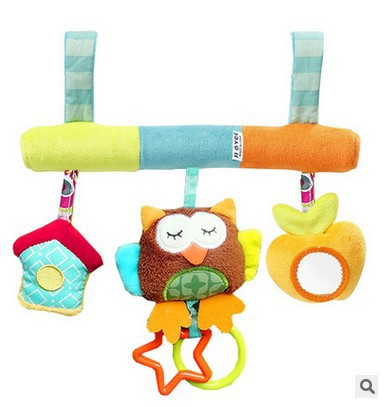 Infant car hanging bed hanging wind chime animal wind chime baby bed bell 0-1 year old newborn bedside bell ringing paper rattle