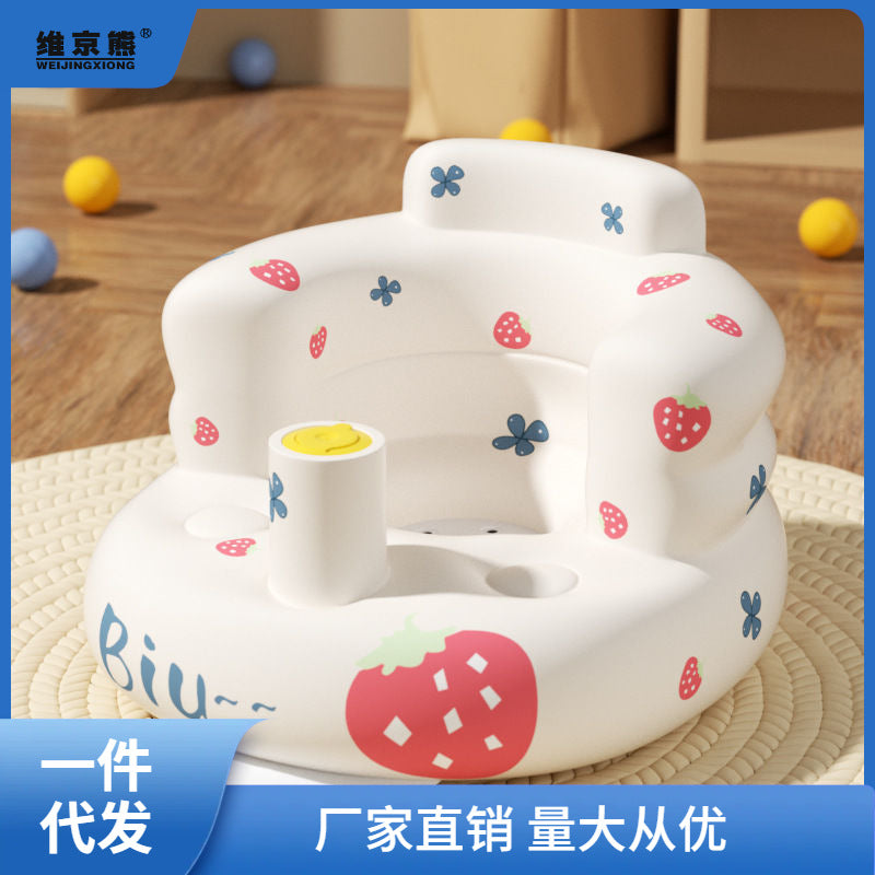 Learning to sit on a chair, baby training, sitting on an inflatable sofa, outdoor sofa, children's 100-day toy, portable seat, autumn outing