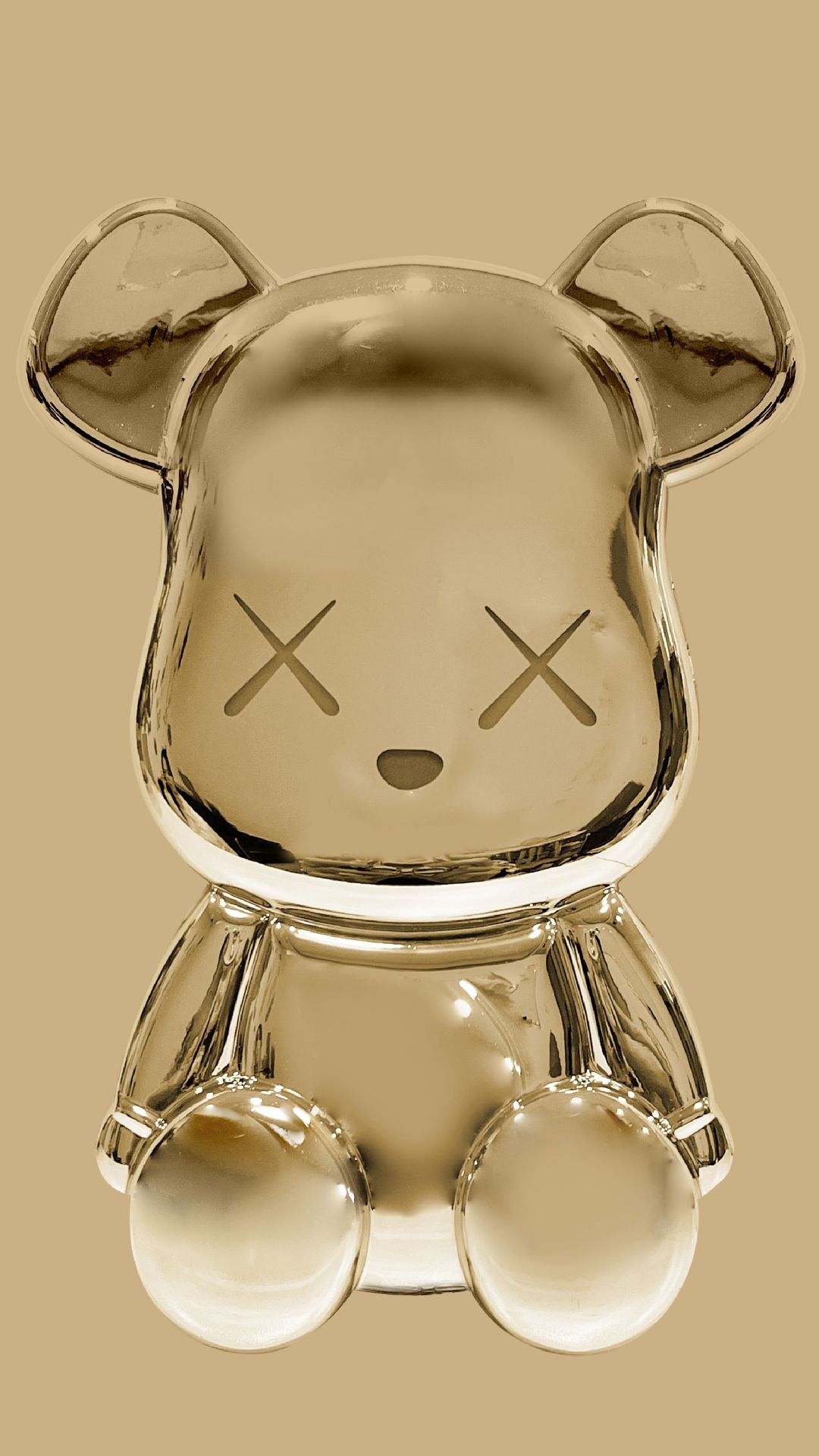 Trendy electroplated metal violent bear iPhone14 Apple 11 suitable for 12/13pro max mobile phone case anti-fall cover