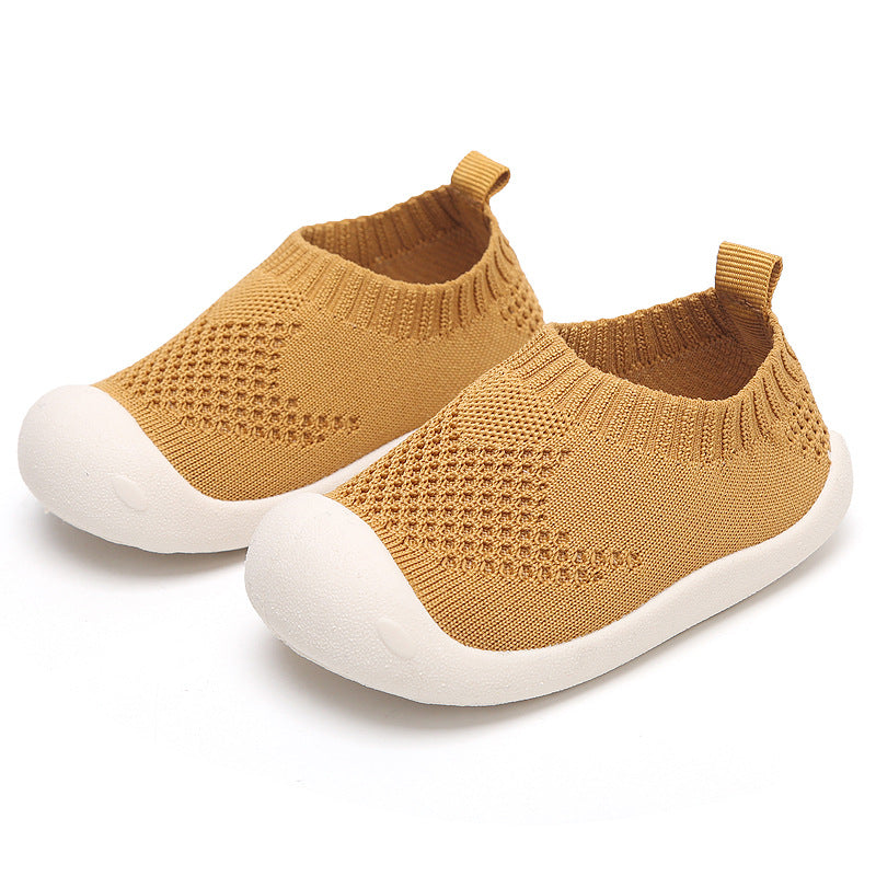 Children's shoes new baby soft-soled toddler shoes breathable baby pedal knitting foot 1-3 years old