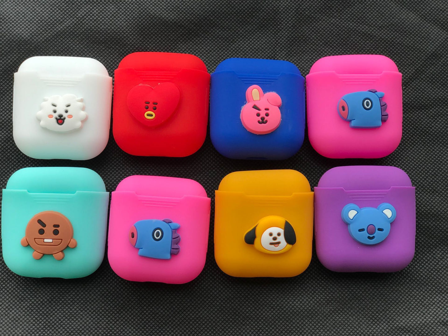 Bulletproof Youth League Cartoon Silicone Earplug Cover Headphone Storage Box Silicon Cover