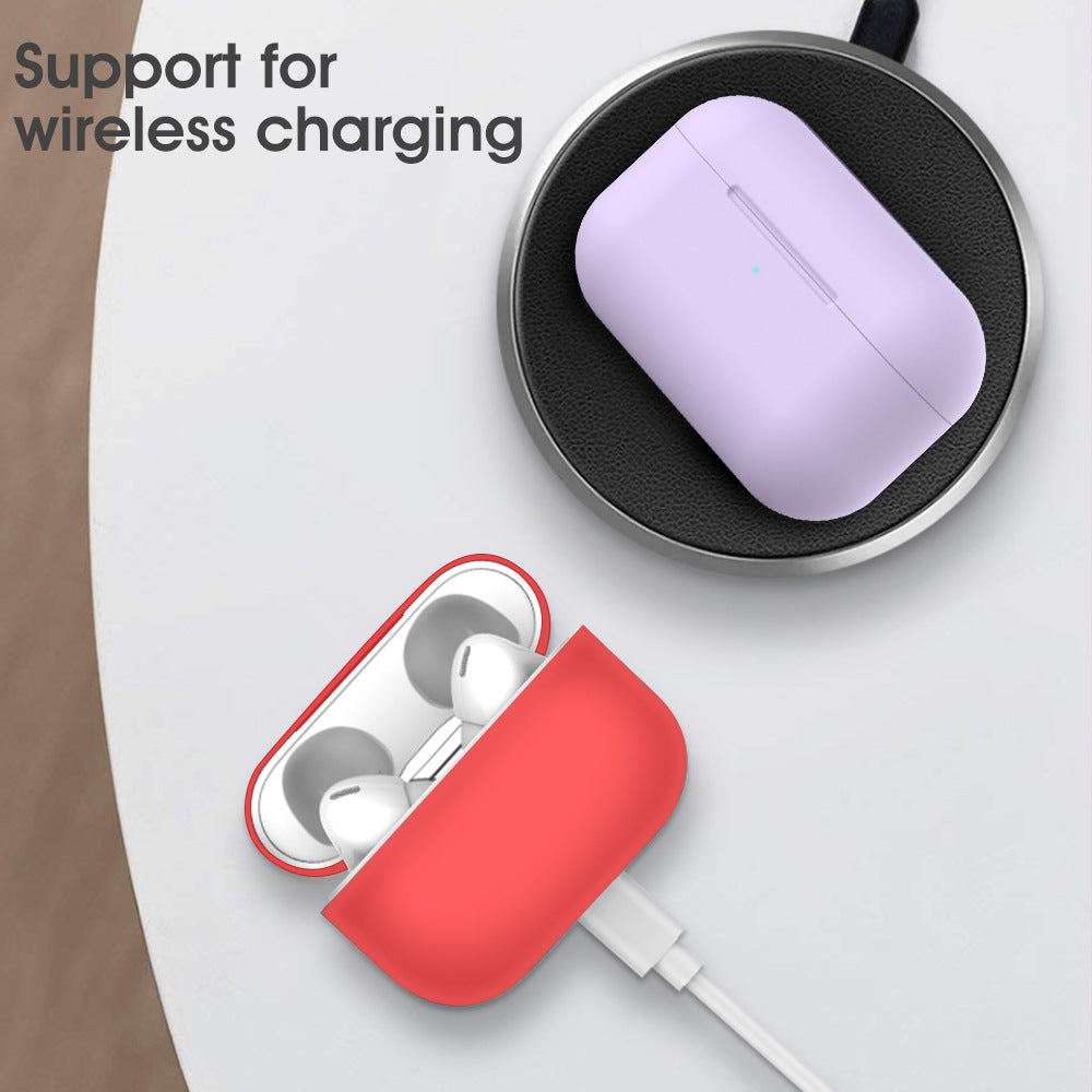 Spot Airpods3 protective sleeve for Apple airpods pro Bluetooth headset 3rd generation solid color silicone sleeve