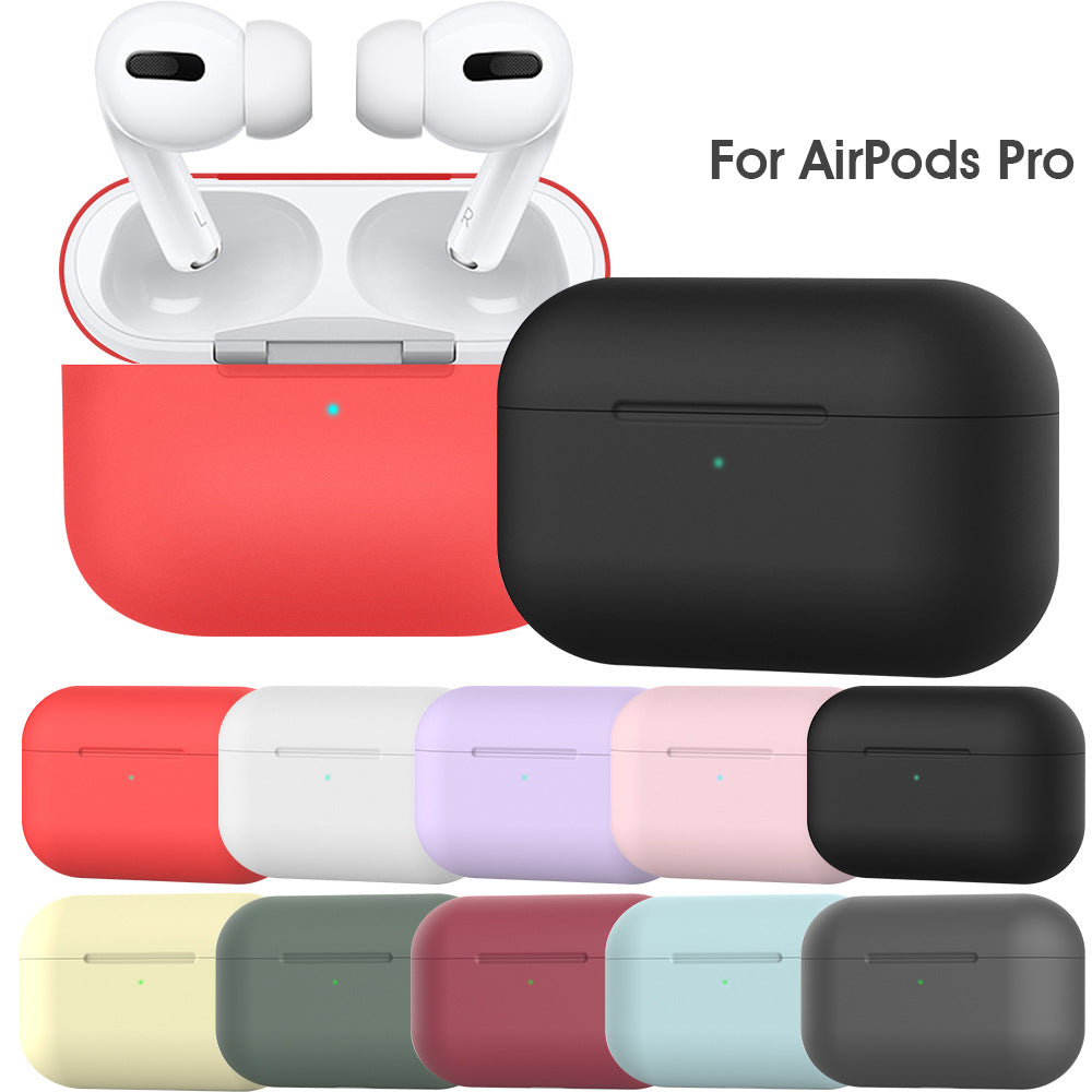 Spot Airpods3 protective sleeve for Apple airpods pro Bluetooth headset 3rd generation solid color silicone sleeve