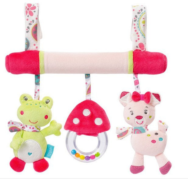 Infant car hanging bed hanging wind chime animal wind chime baby bed bell 0-1 year old newborn bedside bell ringing paper rattle
