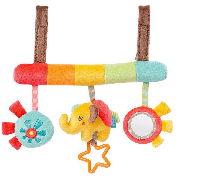 Infant car hanging bed hanging wind chime animal wind chime baby bed bell 0-1 year old newborn bedside bell ringing paper rattle