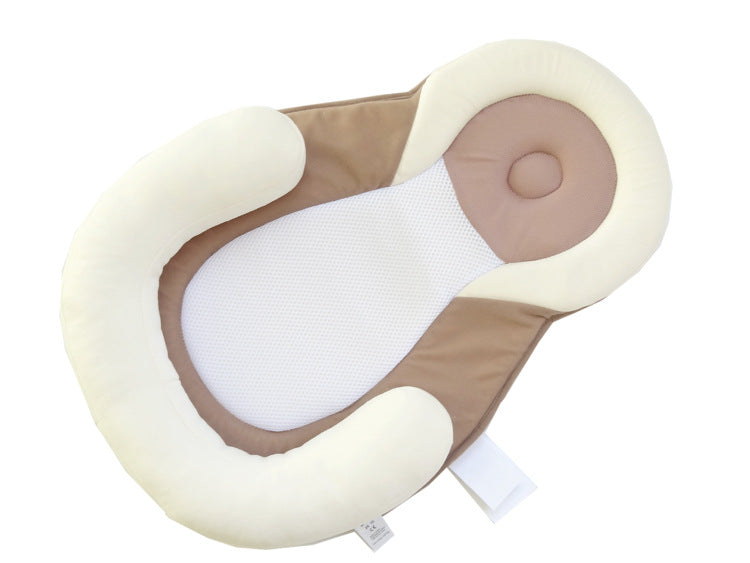 Baby stereotyped pillow cushion anti-bias head spillage newborn baby anti-rollover cushion stereotyped mattress