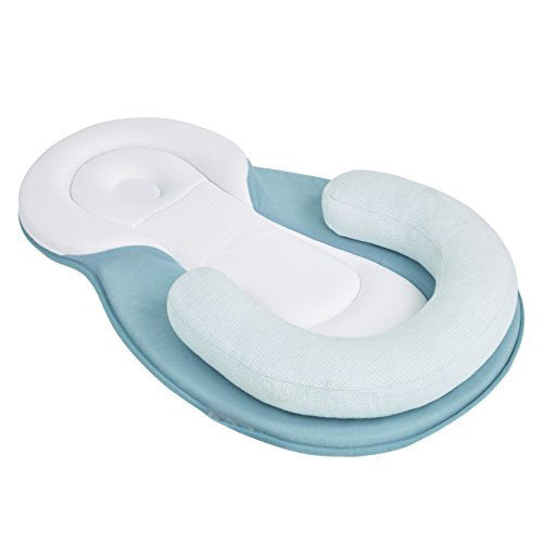 Baby stereotyped pillow cushion anti-bias head spillage newborn baby anti-rollover cushion stereotyped mattress