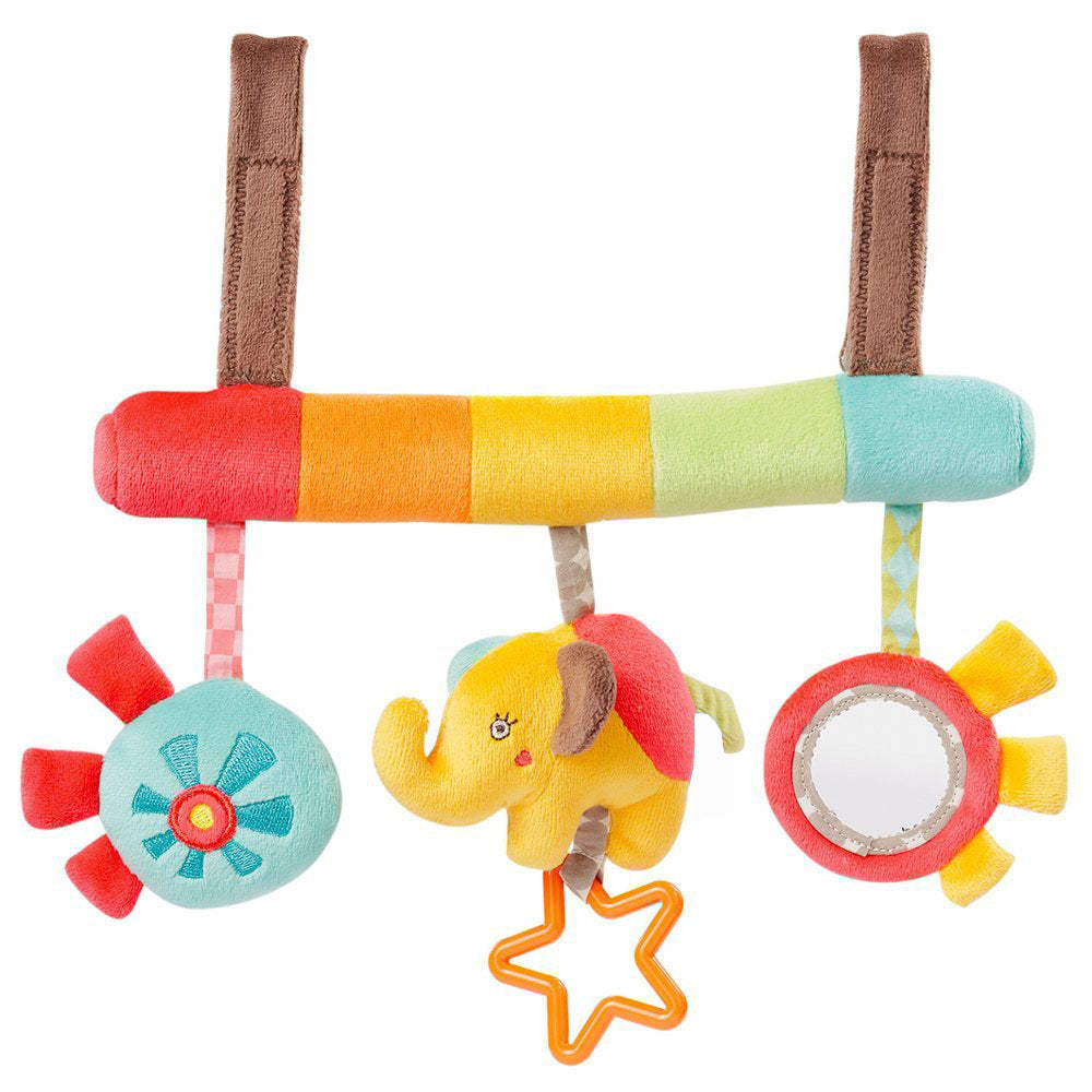 Infant car hanging bed hanging wind chime animal wind chime baby bed bell 0-1 year old newborn bedside bell ringing paper rattle