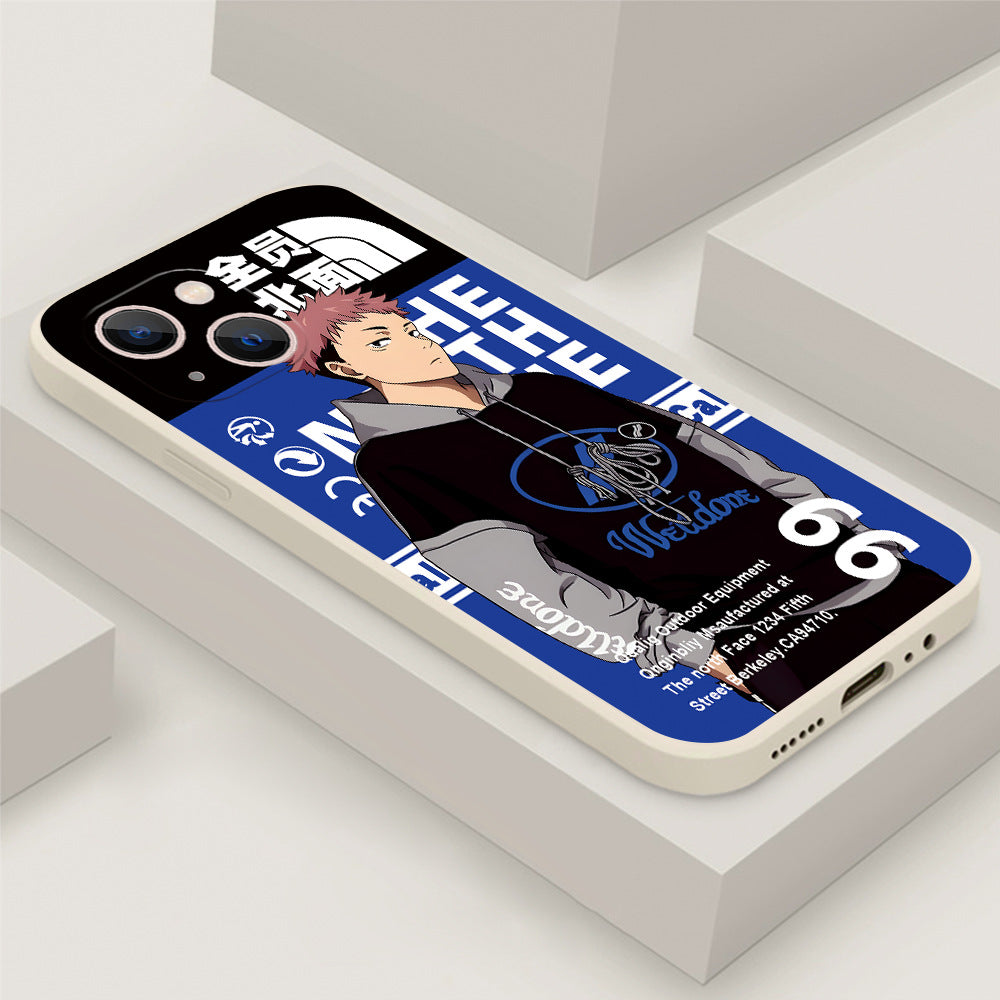 Suitable for Apple 14TPU mobile phone case iPhone13ProMax anti-fall 12/7/8 Plus cartoon trendy brand soft case