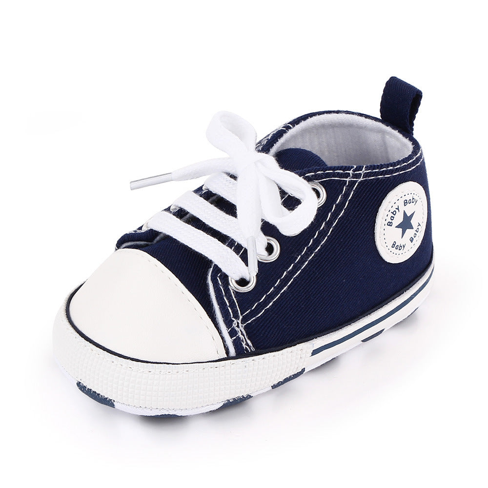 Baby shoes spring and autumn baby shoes soft bottom star canvas toddler shoes baby shoes wholesale 2486 total