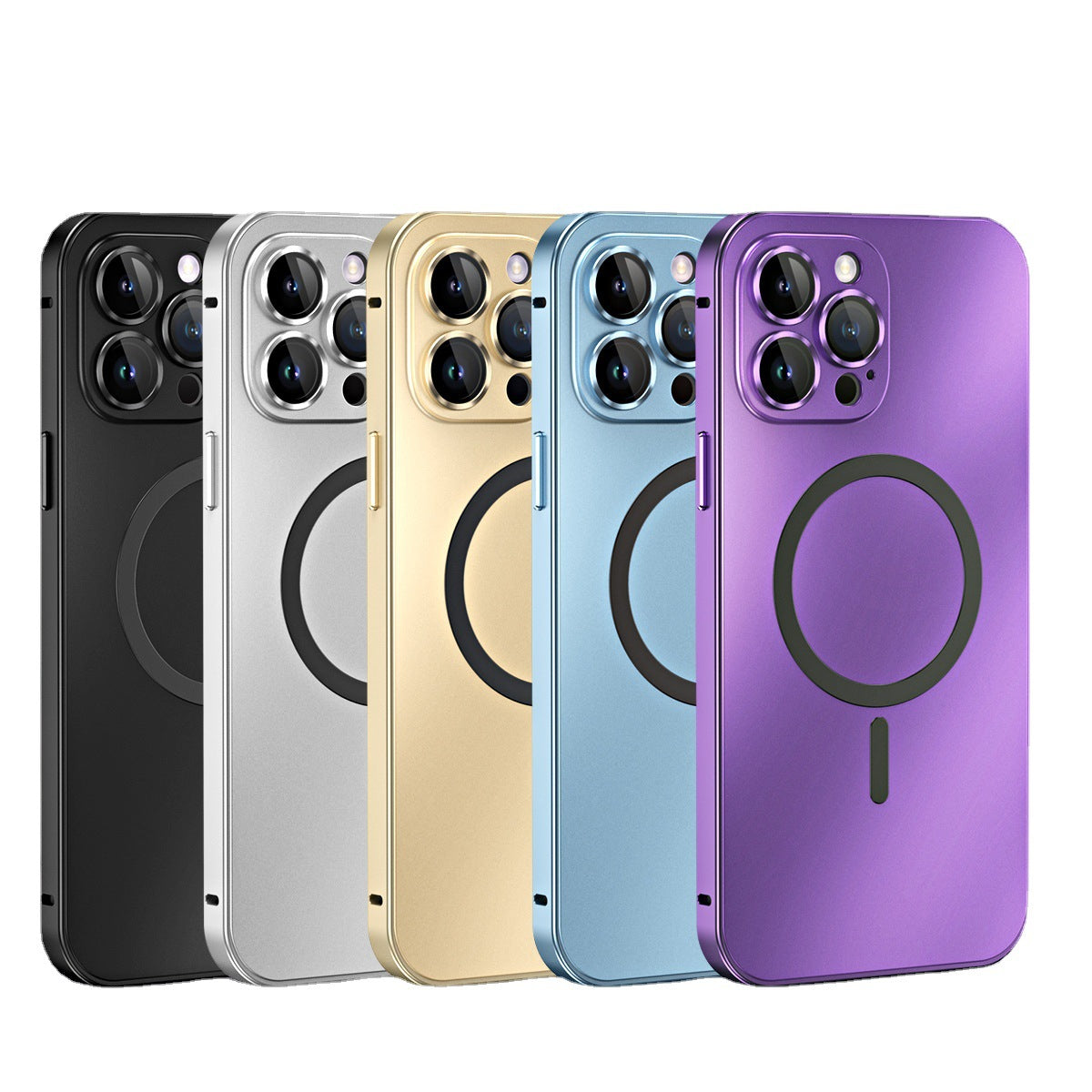 Single-sided snap buckle king for iPhone 15 mobile phone case aluminum alloy frame 14 lens glass protective cover 13Pro
