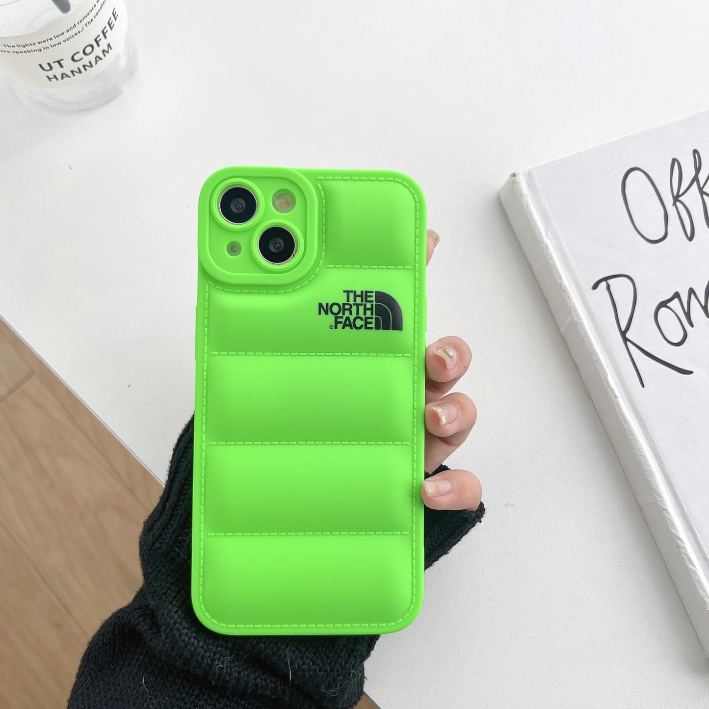 Suitable for Apple 13promax mobile phone case iPhone14plus down jacket XS anti-fall 12 protective cover 11 air cushion