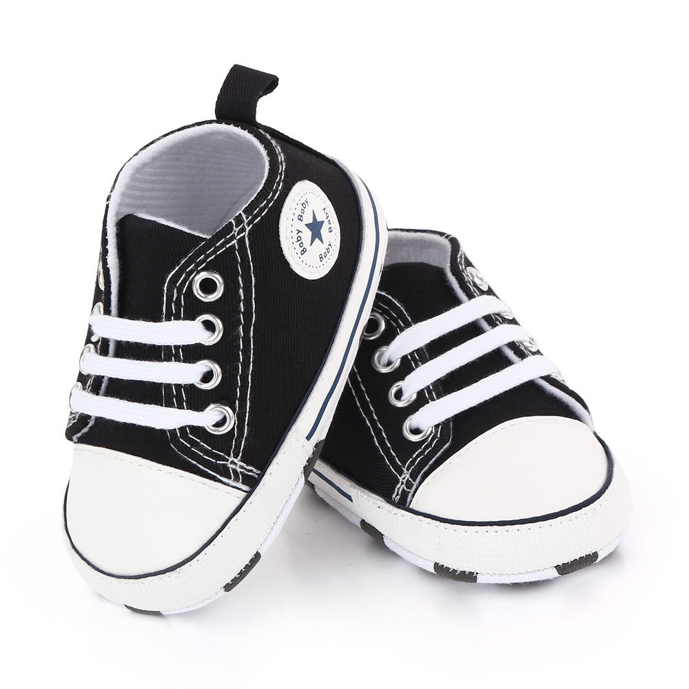 Baby shoes spring and autumn baby shoes soft bottom star canvas toddler shoes baby shoes wholesale 2486 total