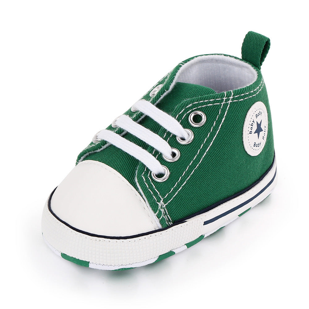 Baby shoes spring and autumn baby shoes soft bottom star canvas toddler shoes baby shoes wholesale 2486 total