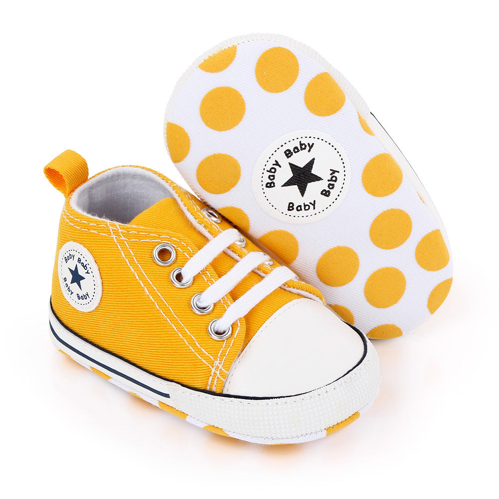 Baby shoes spring and autumn baby shoes soft bottom star canvas toddler shoes baby shoes wholesale 2486 total