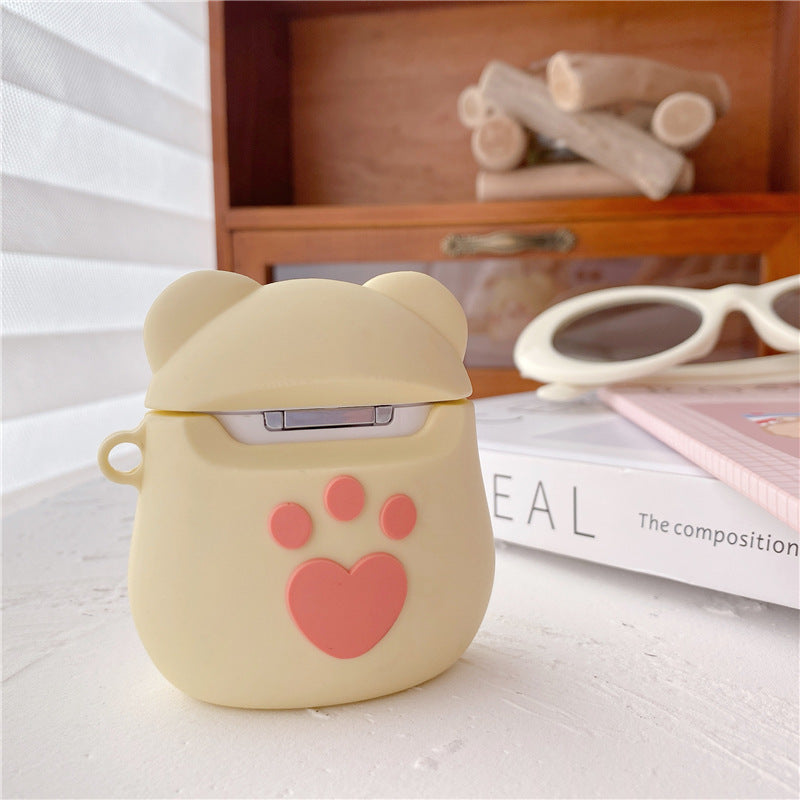 Cute cartoon silicone case for AirPods Pro 2/3, Apple Bluetooth wireless earphones, suitable for women.