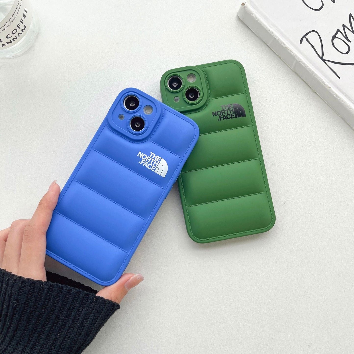 Suitable for Apple 13promax mobile phone case iPhone14plus down jacket XS anti-fall 12 protective cover 11 air cushion