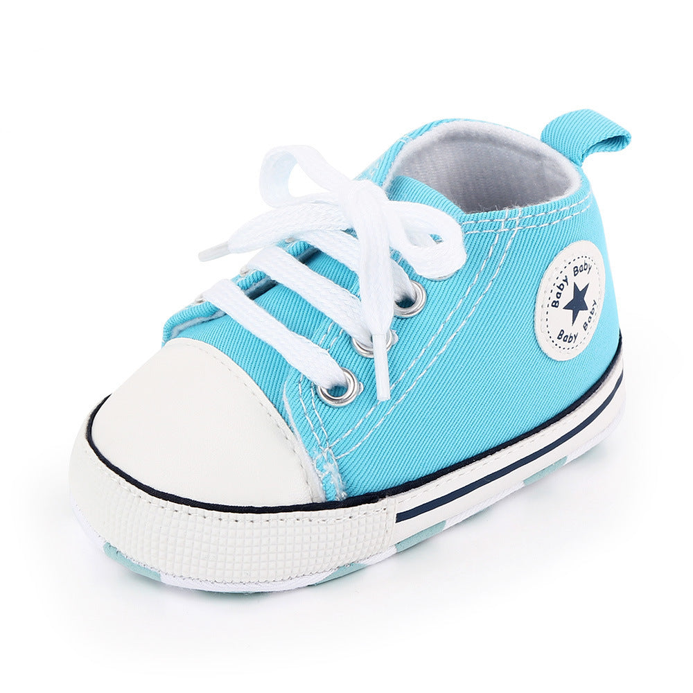 Baby shoes spring and autumn baby shoes soft bottom star canvas toddler shoes baby shoes wholesale 2486 total