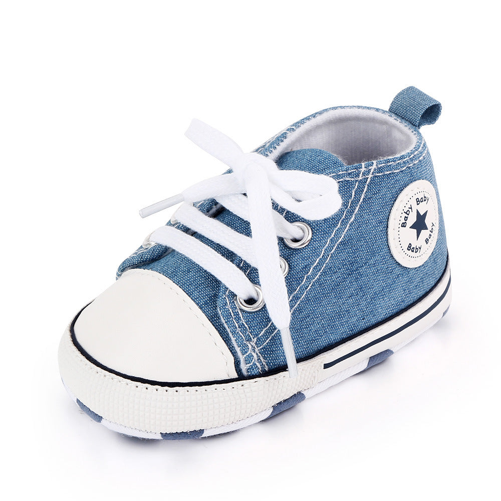 Baby shoes spring and autumn baby shoes soft bottom star canvas toddler shoes baby shoes wholesale 2486 total