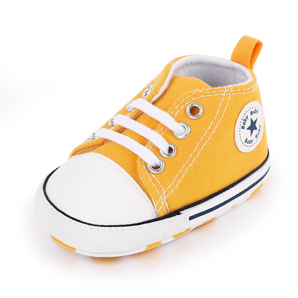 Baby shoes spring and autumn baby shoes soft bottom star canvas toddler shoes baby shoes wholesale 2486 total