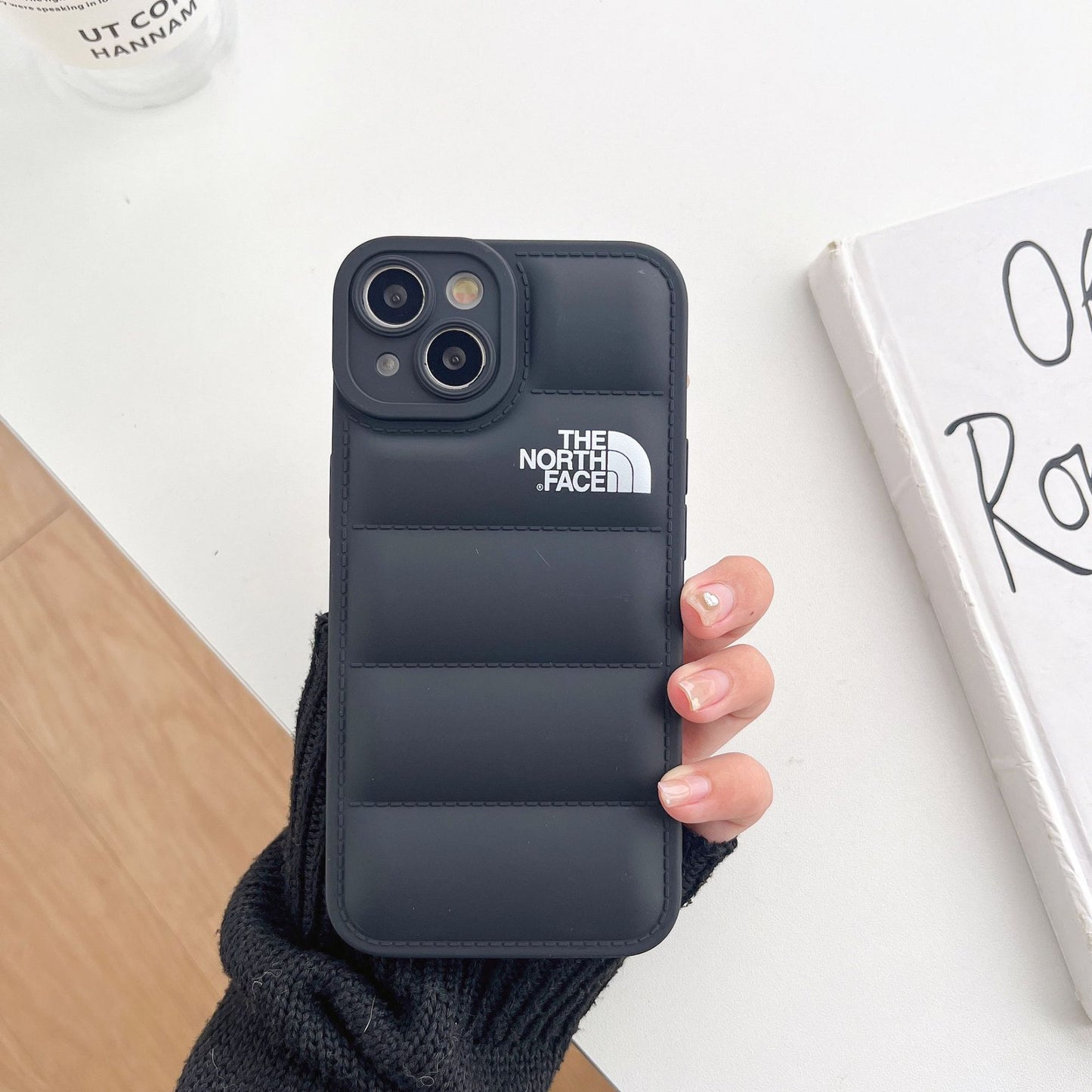 Suitable for Apple 13promax mobile phone case iPhone14plus down jacket XS anti-fall 12 protective cover 11 air cushion