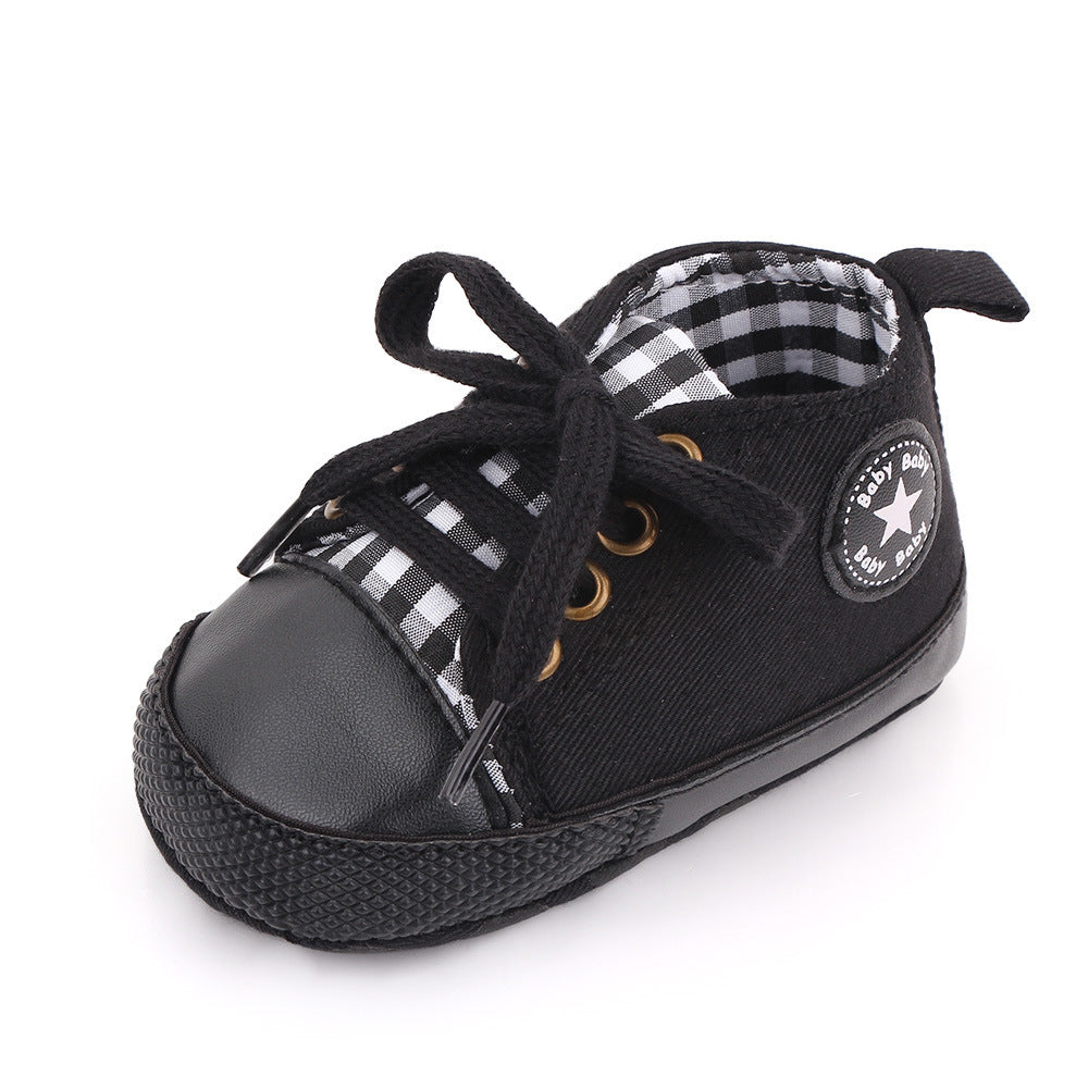 Baby shoes spring and autumn baby shoes soft bottom star canvas toddler shoes baby shoes wholesale 2486 total