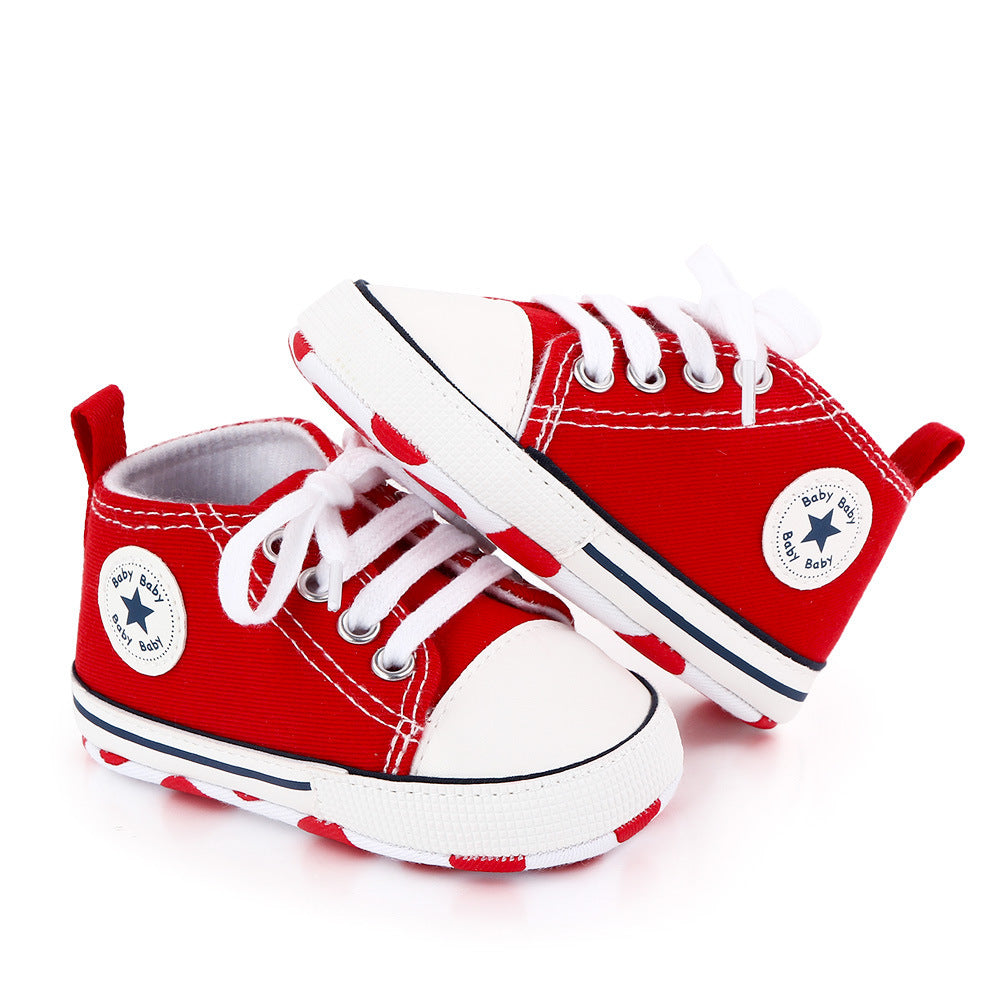 Baby shoes spring and autumn baby shoes soft bottom star canvas toddler shoes baby shoes wholesale 2486 total