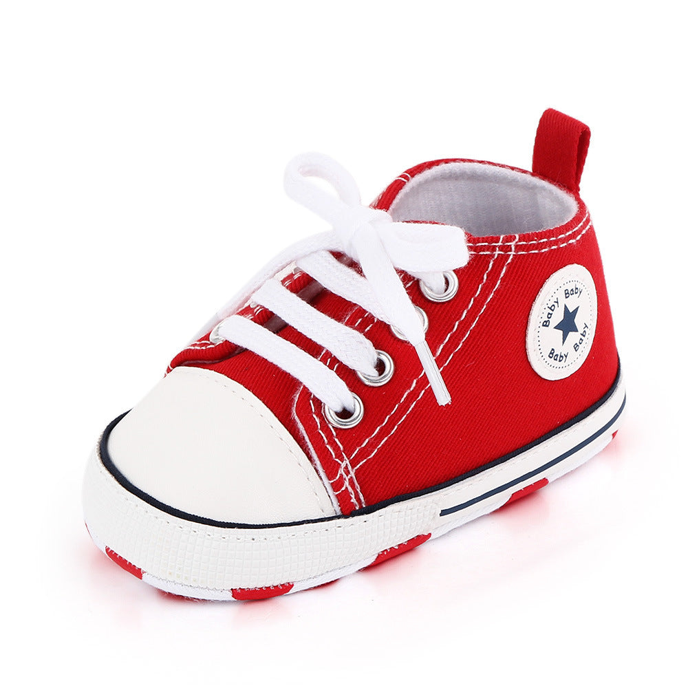 Baby shoes spring and autumn baby shoes soft bottom star canvas toddler shoes baby shoes wholesale 2486 total