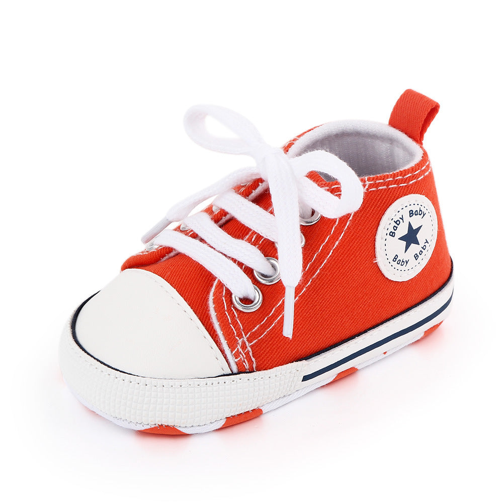 Baby shoes spring and autumn baby shoes soft bottom star canvas toddler shoes baby shoes wholesale 2486 total