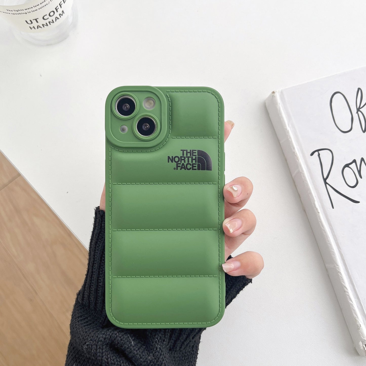Suitable for Apple 13promax mobile phone case iPhone14plus down jacket XS anti-fall 12 protective cover 11 air cushion