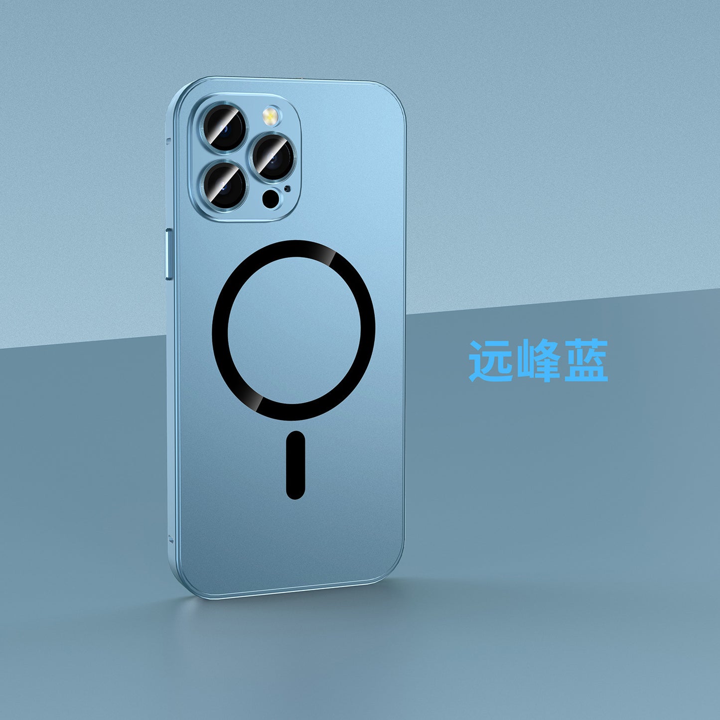 Suitable for iPhone15ProMax magnetic mobile phone case with metal frame Apple 14 lens film PC buckle protective cover