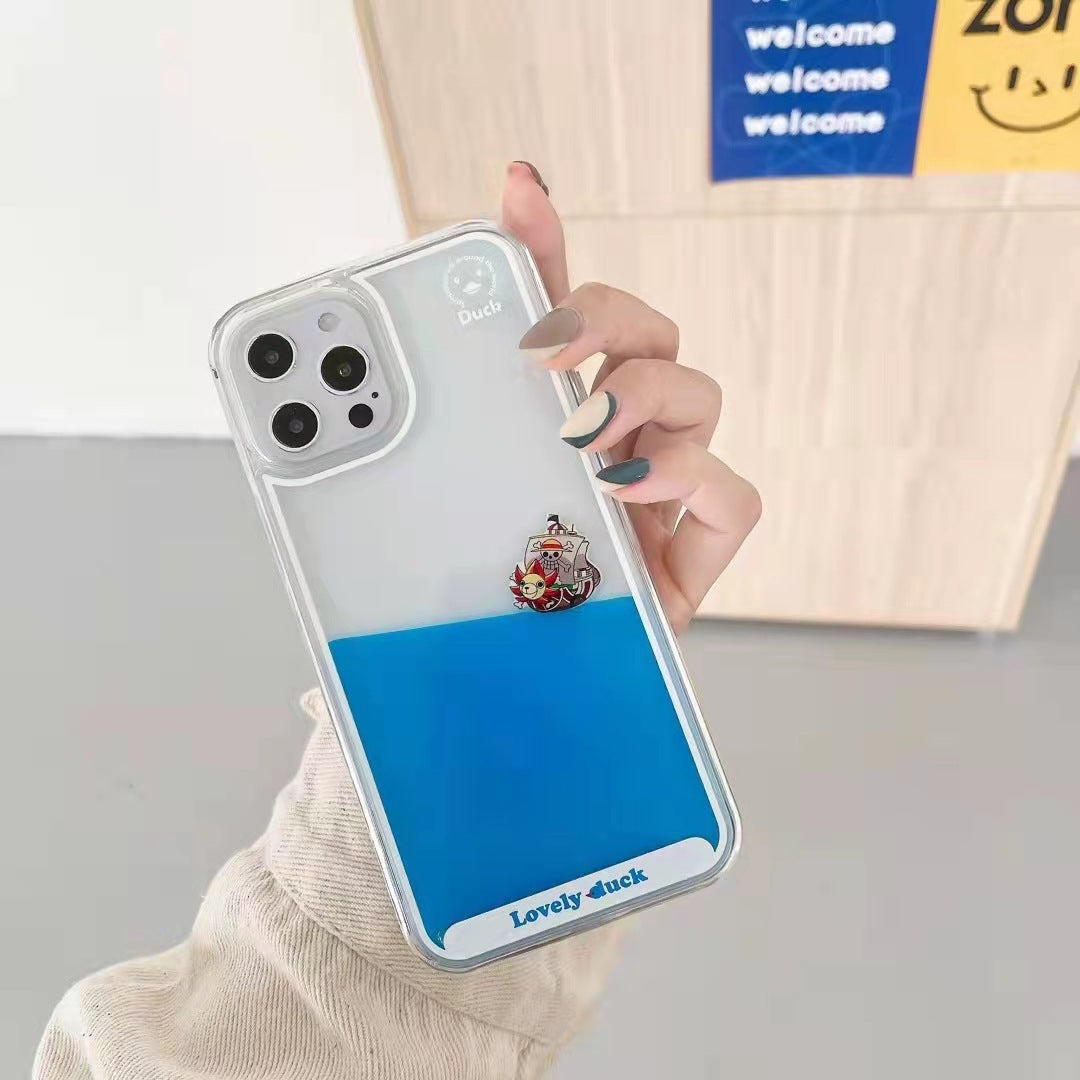 Suitable for Apple 14Promax quicksand mobile phone case new 13 cartoon case 12 mobile phone case 11p transparent case xsmax