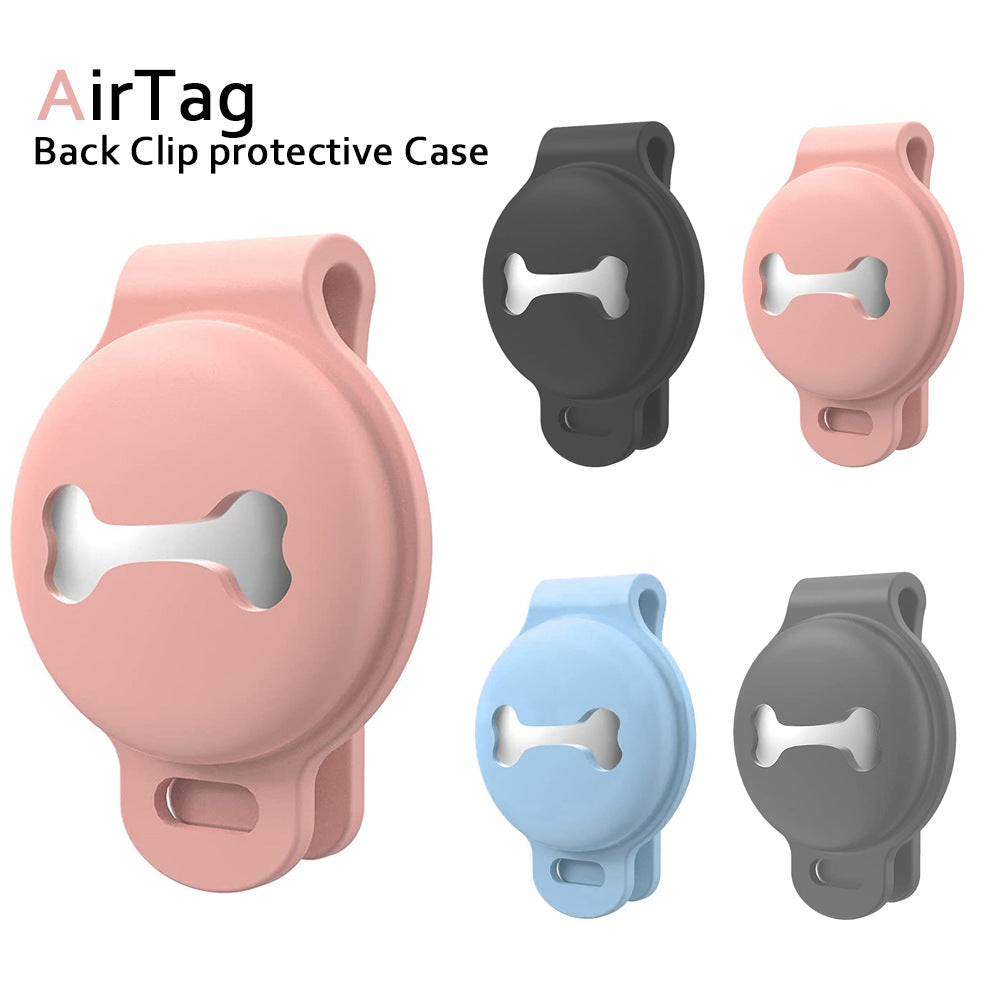 Airtag available silicone protective cover dog bone anti-lost locator tracker pet tracker