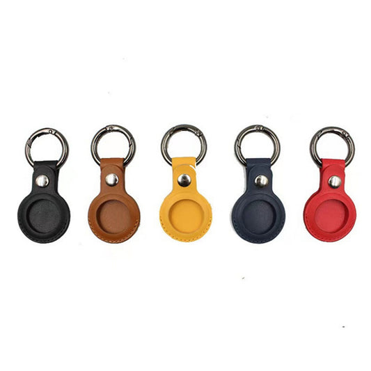 Suitable for Apple airtags anti-lost hanging leather iPhone metal airtag tracking positioning PU protective case