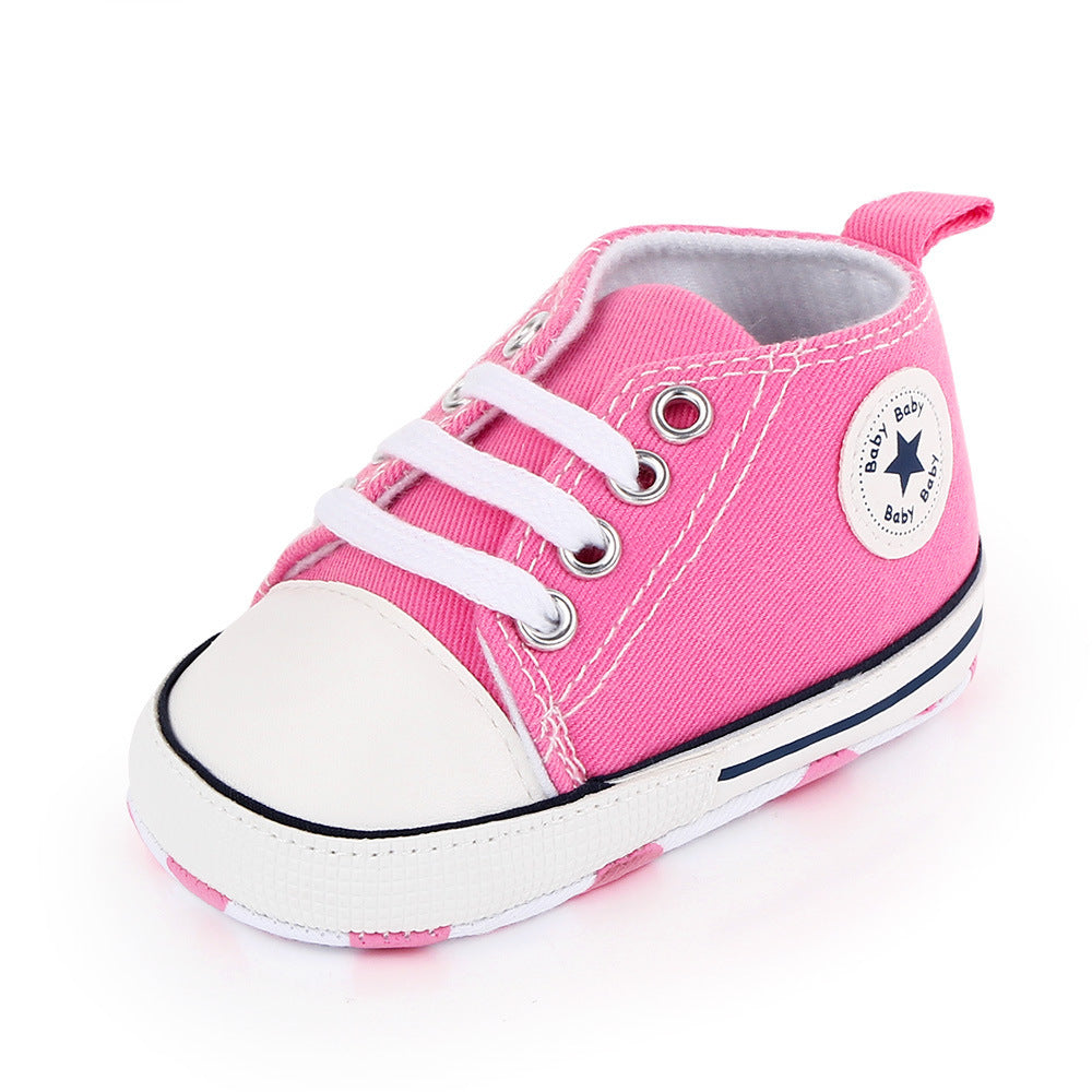 Baby shoes spring and autumn baby shoes soft bottom star canvas toddler shoes baby shoes wholesale 2486 total