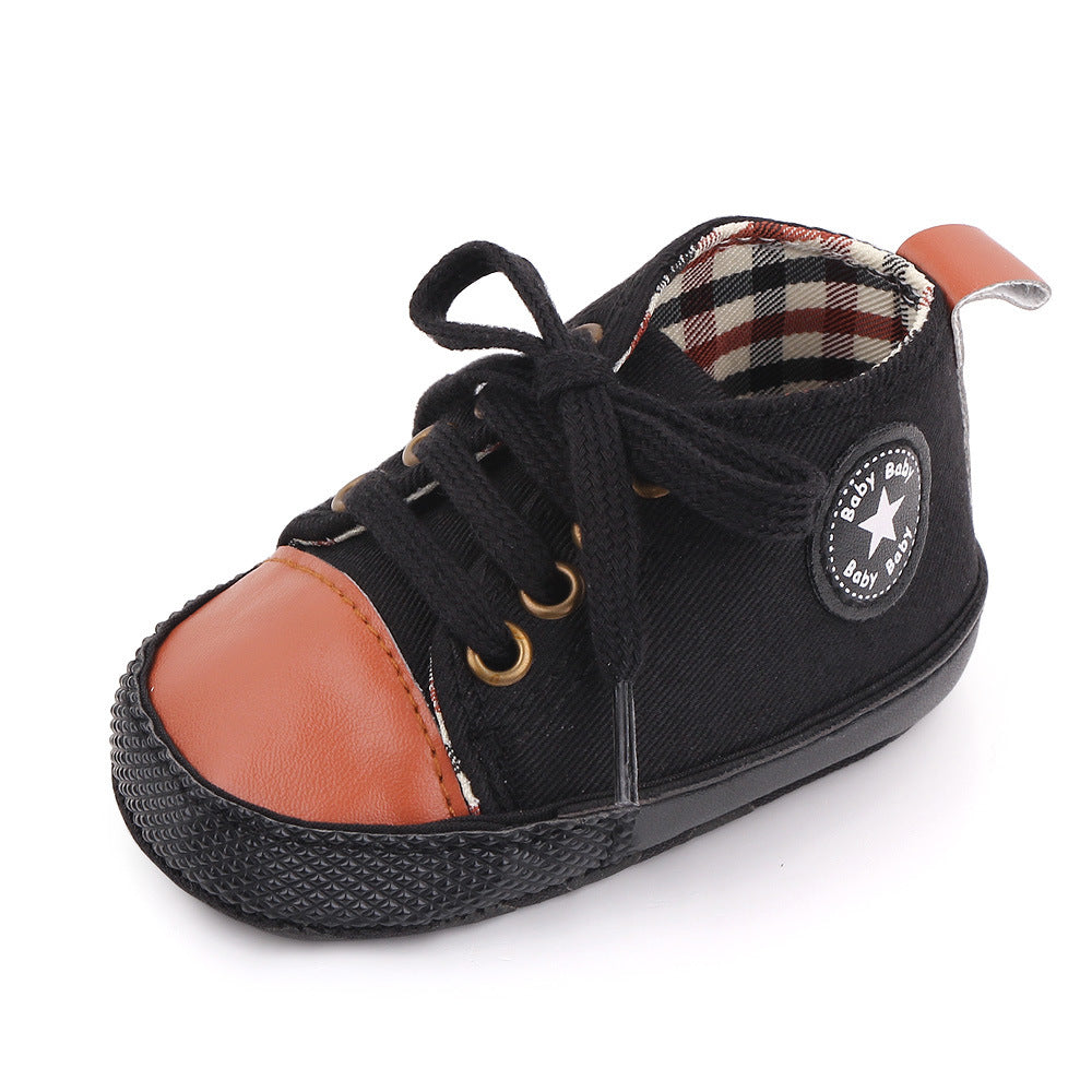 Baby shoes spring and autumn baby shoes soft bottom star canvas toddler shoes baby shoes wholesale 2486 total