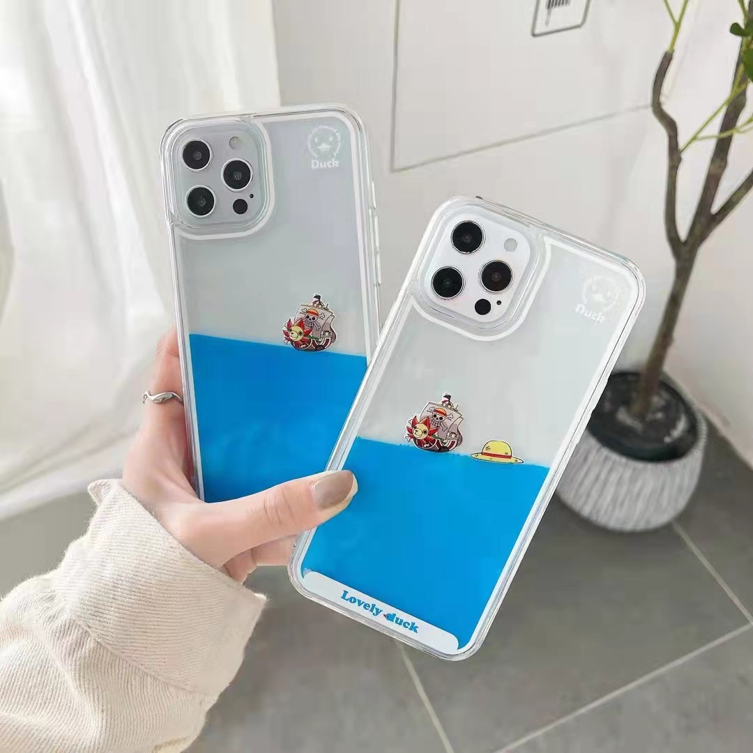 Suitable for Apple 14Promax quicksand mobile phone case new 13 cartoon case 12 mobile phone case 11p transparent case xsmax