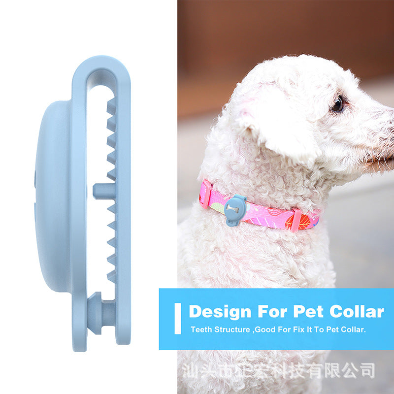 Airtag available silicone protective cover dog bone anti-lost locator tracker pet tracker
